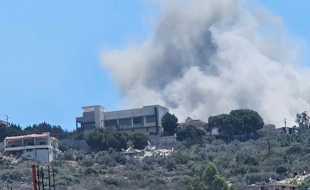 תקיפות צה"ל על יעדי חיזבאללה, דרום לבנון (צילום: מתוך תיעוד שעלה ברשתות החברתיות, לפי סעיף 27 א')