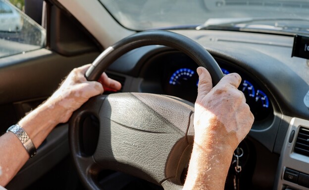 מבוגר נוהג (צילום: Olga Apanasenko, shutterstock)