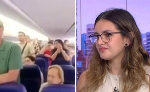 הנוסעת מהטיסה לרומא (צילום: מתוך "חדשות הבוקר", קשת 12)