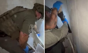כלי נשק שנתפסו בתוך קירות בפעילות מג"ב (צילום: דוברות המשטרה, מג"ב)