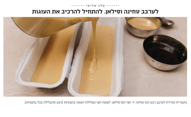 עוגה בחושה טחינה וסילאן 2 עוגה בחושה טחינה וסילאן 2