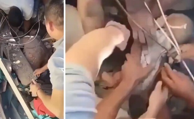 תינוק בן חצי שנה ואמו חולצו בחיים מההריסות בקאלי
