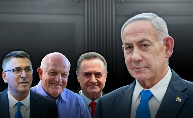 ראש הממשלה נתניהו, ישראל כ"ץ, חיים כץ, גדעון סער ראש הממשלה נתניהו, ישראל כ"ץ, חיים כץ, גדעון סער