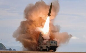 שיגור טיל של קוריאה הצפונית (צילום: KCNA)