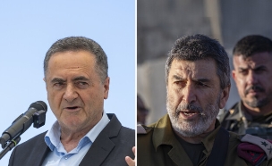 ישראל כ"ץ, יורם הלוי (צילום: חיים גולדברג, פלאש 90)