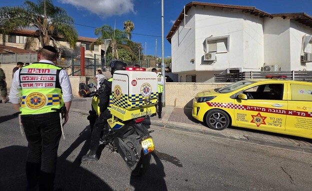 הזירה בה נפצעו שני הילדים בבית שמש