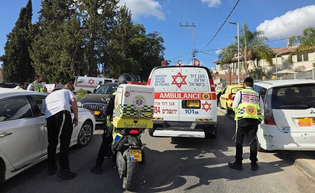 הזירה בה נפצעו שני הילדים בבית שמש הזירה בה נפצעו שני הילדים בבית שמש
