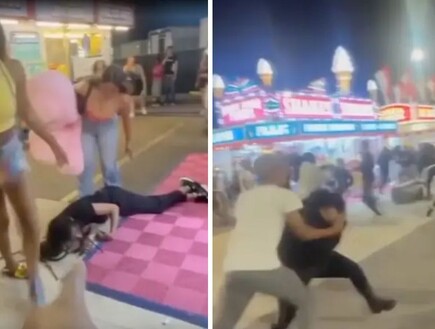 אגרופים ובעיטות לעיני המצלמות: היריד התיירותי הפך לקטטת ענק