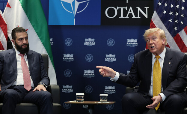 טראמפ, א-שרע (צילום: Win McNamee/Getty Images)