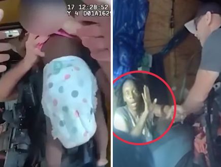 השוטרים שמעו בכי מתוך הנגרר – ומצאו שתי ילדות שנעלמו
