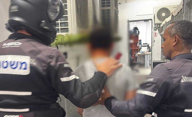 מעצר החשוד באונס האלים של צעירה על הרצף האוטיסטי (צילום: דוברות המשטרה)