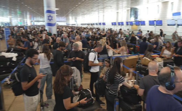 העומס הכבד בנתב"ג