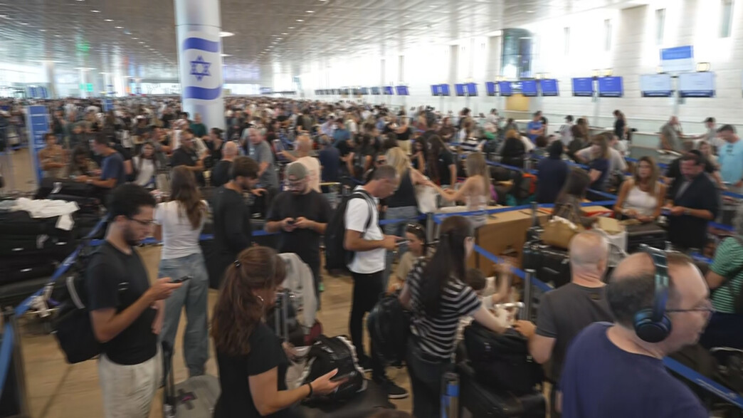 העומס הכבד בנתב"ג
