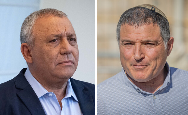 דוד זיני, גדי איזנקוט (צילום: פלאש 90)