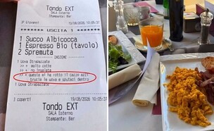 מסעדה איטליה קבלה  (צילום: לפי סעיף 27א' לחוק זכויות יוצרים)
