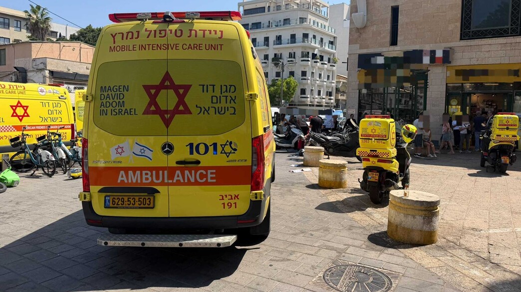 זירת הדקירה בבנק ברחוב סלמה ביפו