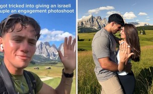 הישראלים התארסו בדולומיטים ואז גילו שהמפגש התמים הפך לסרטון שנאה