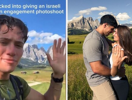 "תשחרר אותנו, מה אתה רוצה?": הישראלים התארסו באיטליה - ואז גילו שהמפגש התמים הפך לסרטון שנאה