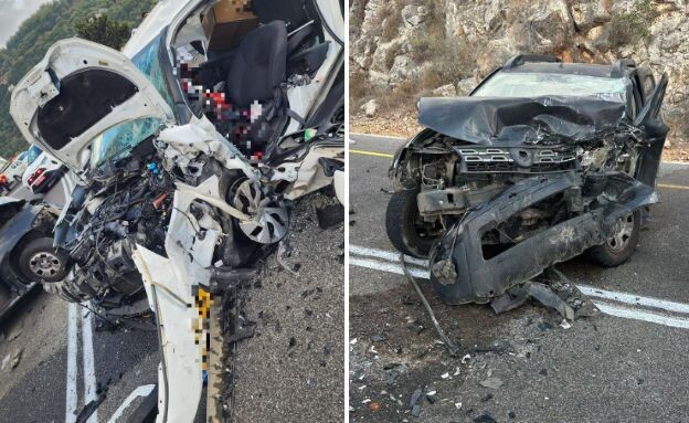 זירת התאונה סמוך ללפידות