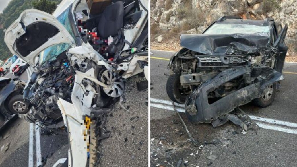 זירת התאונה סמוך ללפידות זירת התאונה סמוך ללפידות