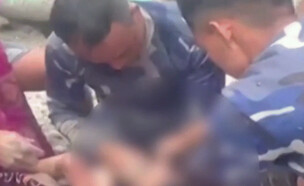 החילוץ בנפאל (צילום: רשתות חברתיות לפי סעיף 27 א')
