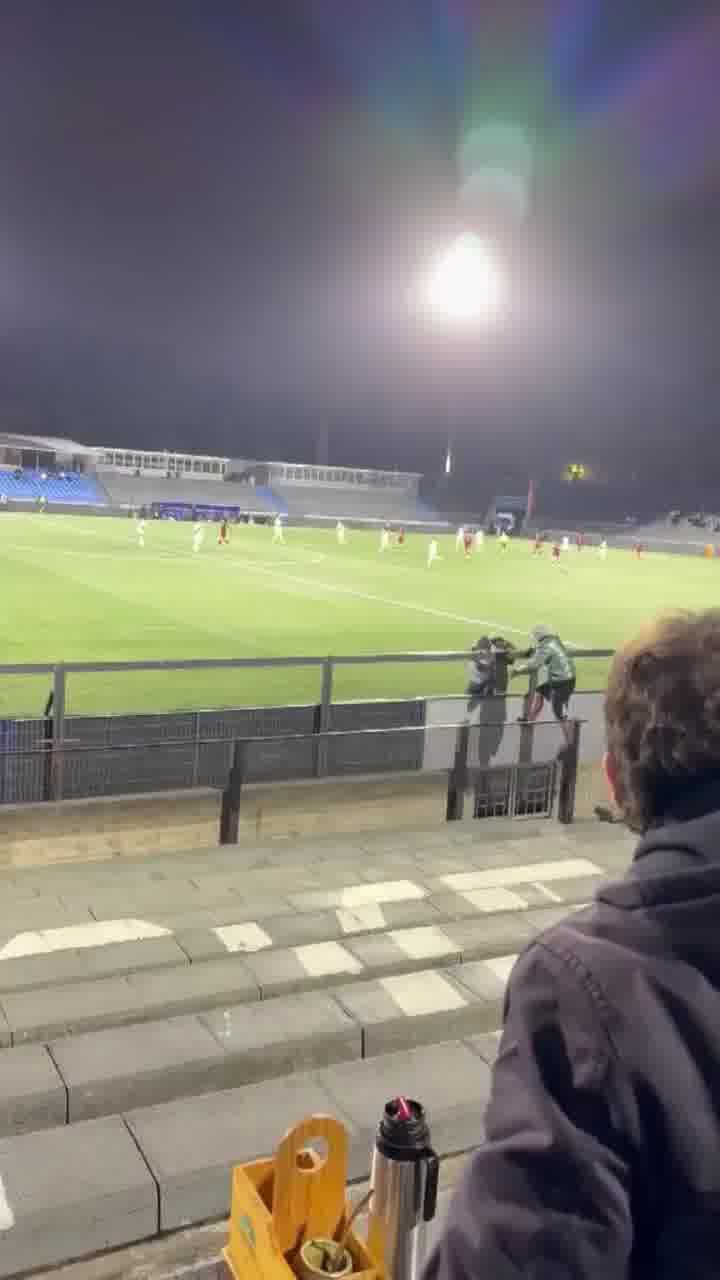 טיפ לחיים: אל תתפרצו למגרש כדורגל כדי לריב עם שחקנים