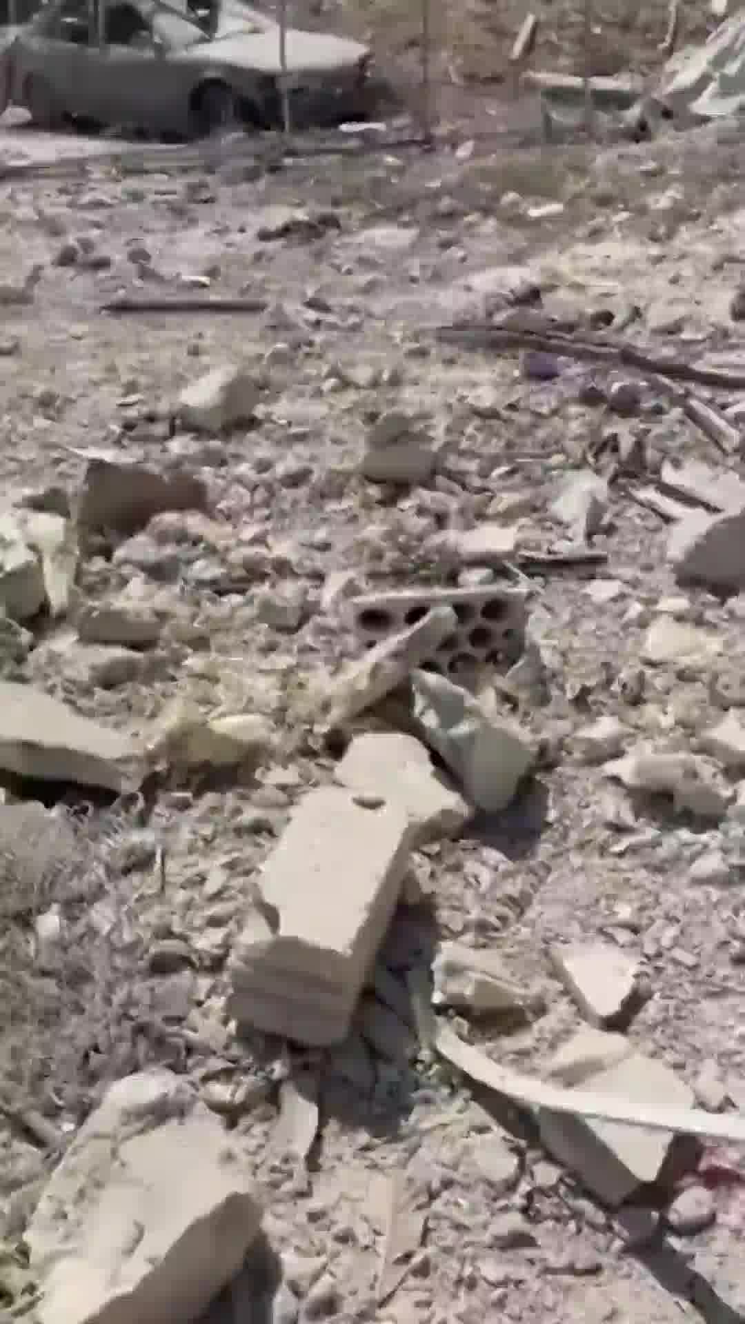 ההרס בנבטייה לאחר תקיפות צה״ל הלילה