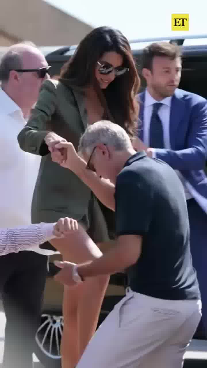 ככה עושים את זה: ג'ורג' ואמל קלוני הגיעו לוונציה, לקראת פסטיבל הסרטים שייפתח שם הערב