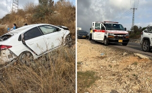 התאונה (צילום: מדא)