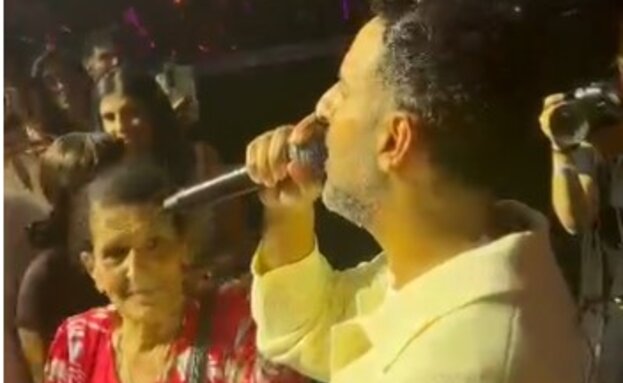 דודו אהרון ואמו (צילום: רשתות חברתיות לפי סעיף 27 א')