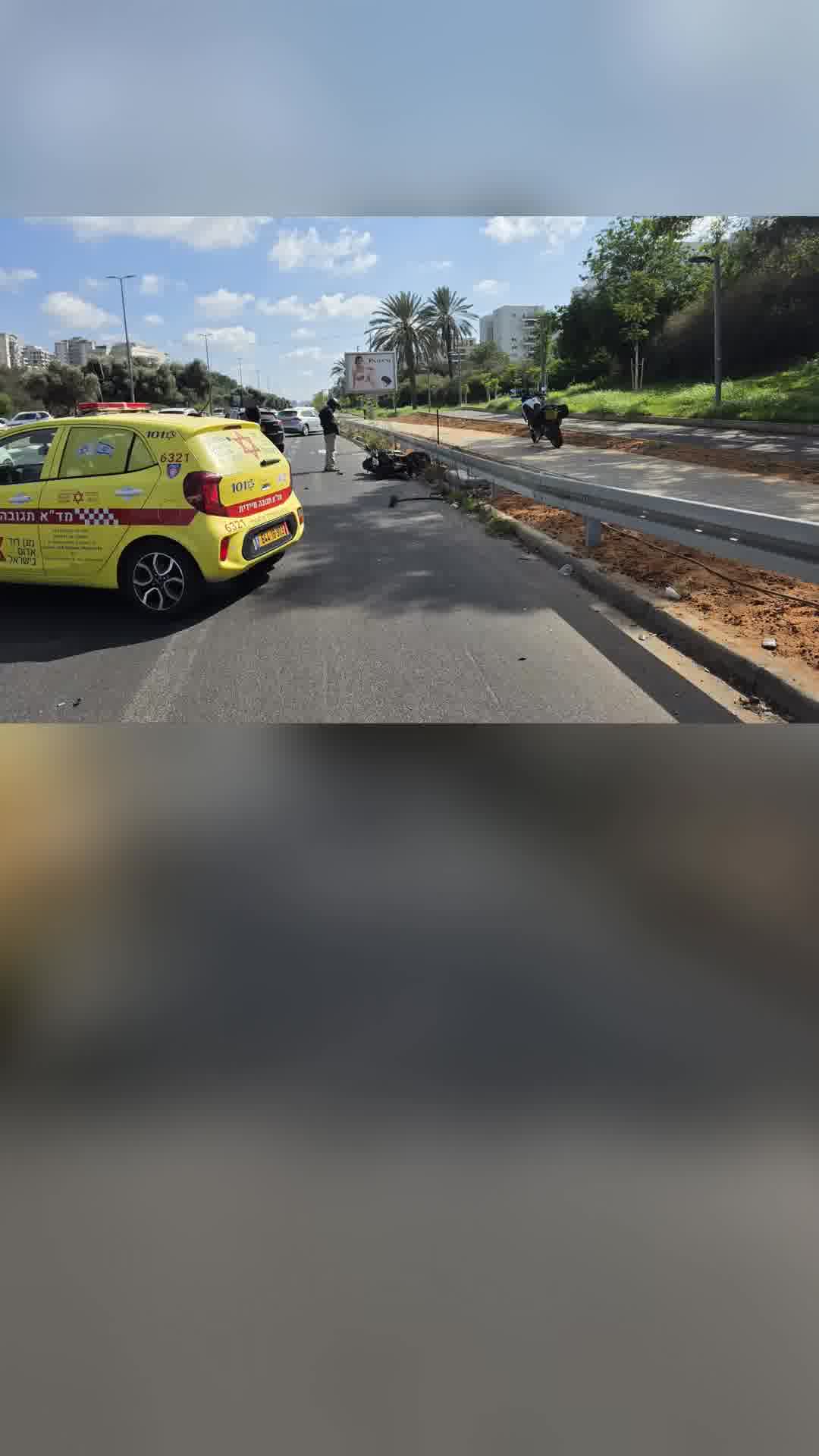 תאונה בדרך נמיר: רוכב אופנוע בן 32 במצב קשה