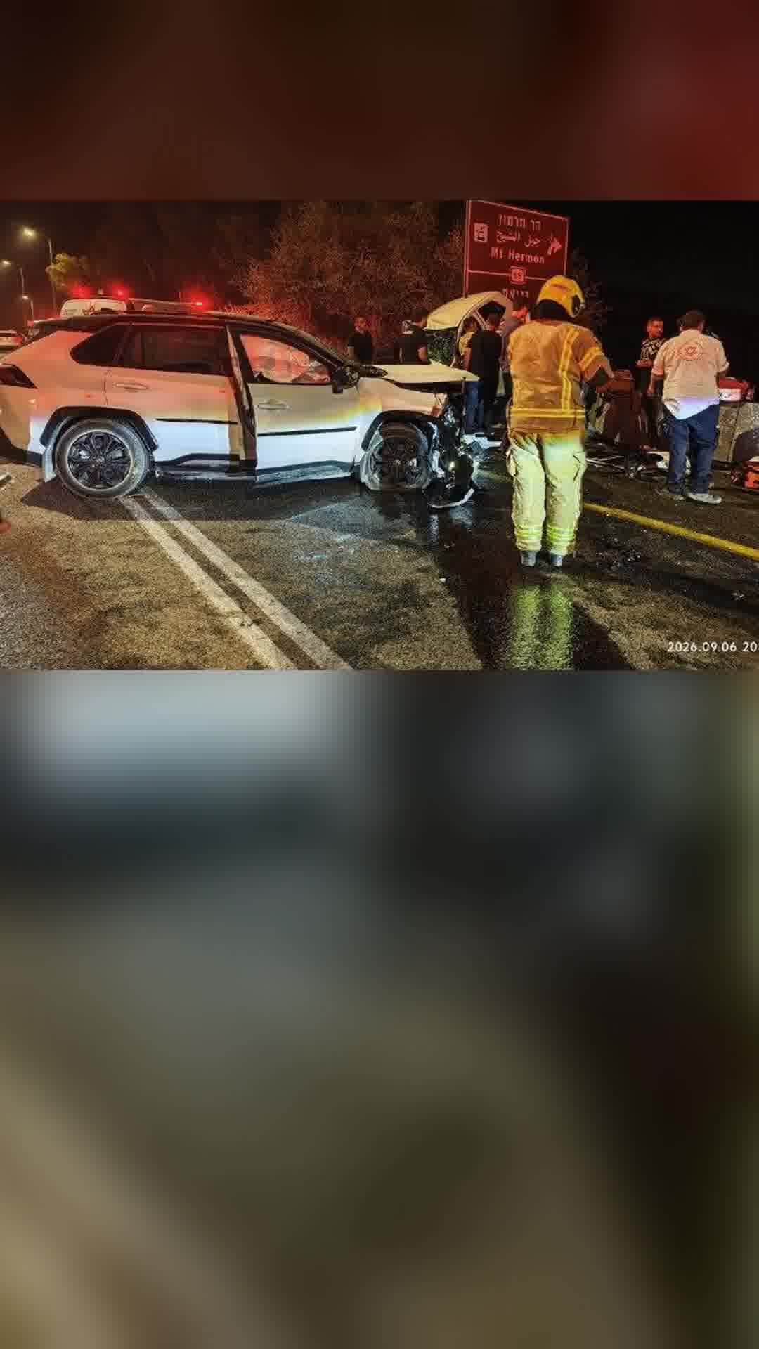 ילדה בת 10 נפצעה קשה בתאונת דרכים בכביש 99 סמוך לשניר. 4 בני אדם נוספים נפצעו בתאונה ופונו לבי״ח