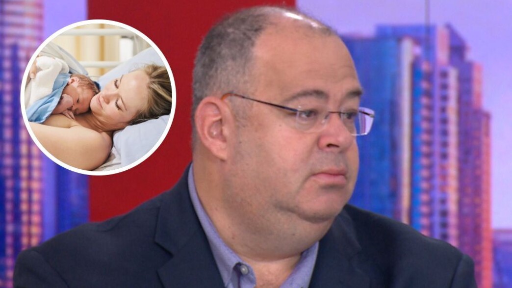 פרופסור יריב יוגב ותינוק באילוסטרציה 