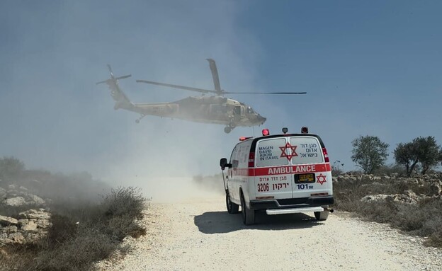 כוחות הביטחון בזירת הפיגוע