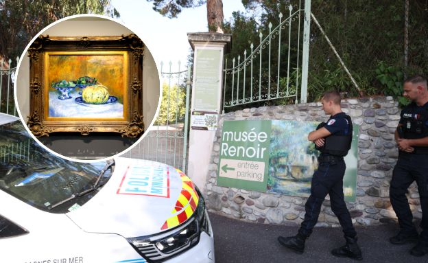 פריצה למוזיאון רנואר בצרפת (צילום: Valery HACHE / AFP | בעיגול: John Lamparski, Getty images)