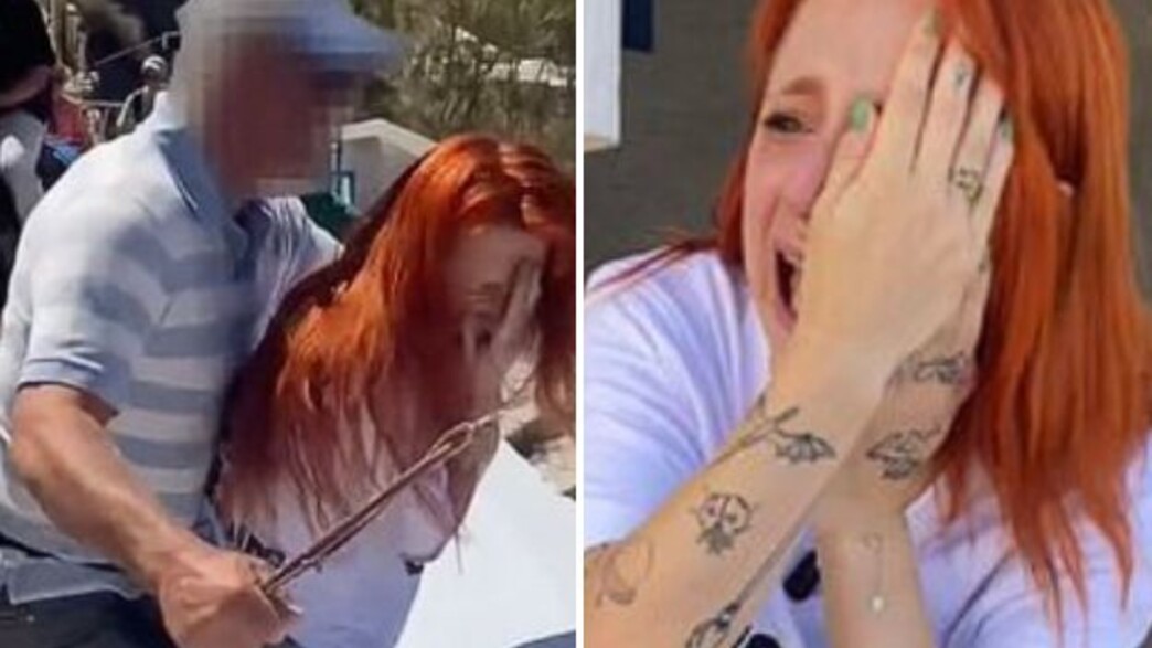 פעילה הותקפה בסנטוריני יוון פעילה הותקפה בסנטוריני יוון
