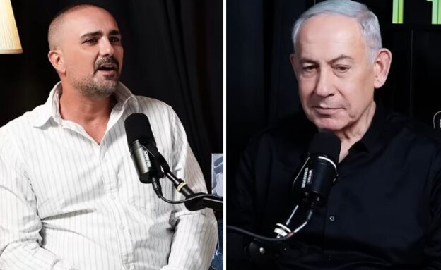 אבי שושן, בנימין נתניהו (צילום: הכול פתוח עם אבי שושן, youtube)
