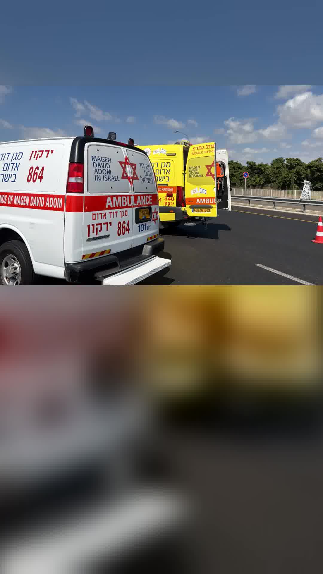 גבר נפל מסוס בתל שבע, מצבו בינוני