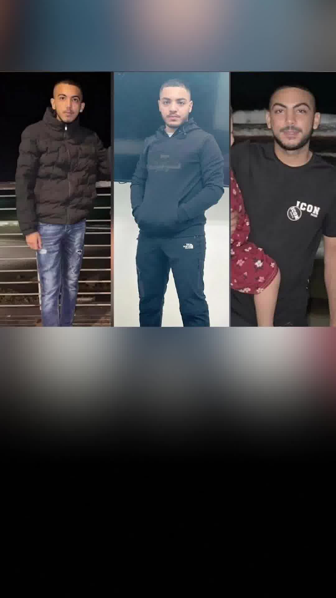 שלושת הנרצחים בשרפת הרכב הלילה: האחים קאסם ויזן עודה, ובן דודם יחיא בסמיה