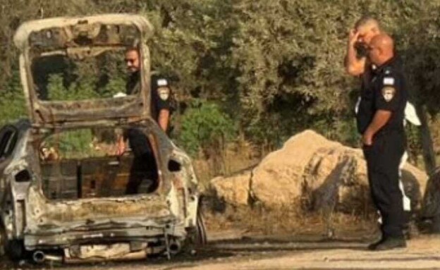 זירת הרצח המשולש בבאקה (צילום: ללא)