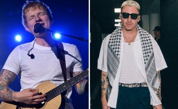 אד שירן, מקלמור (צילום: Jeff Spicer/Getty Images for Spotify, Instagram)