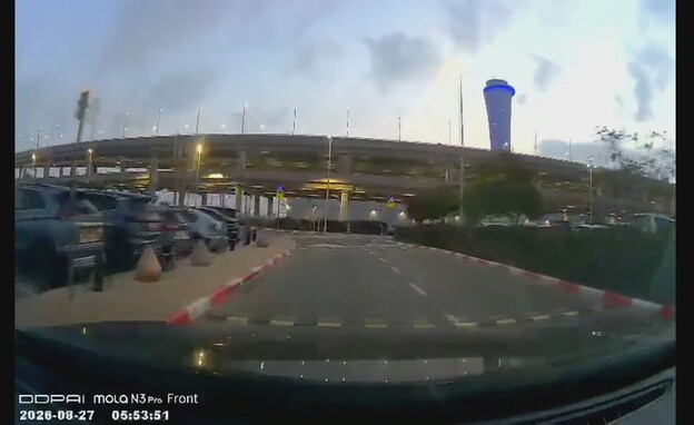 "הרכב נסע כל היום" תיעוד ממצלמת הרכב