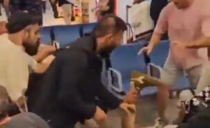 התקיפה בשדה התעופה (צילום: רשתות חברתיות לפי סעיף 27א')