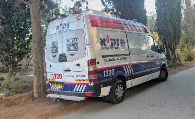 ניידת זק"א בזירת האירוע