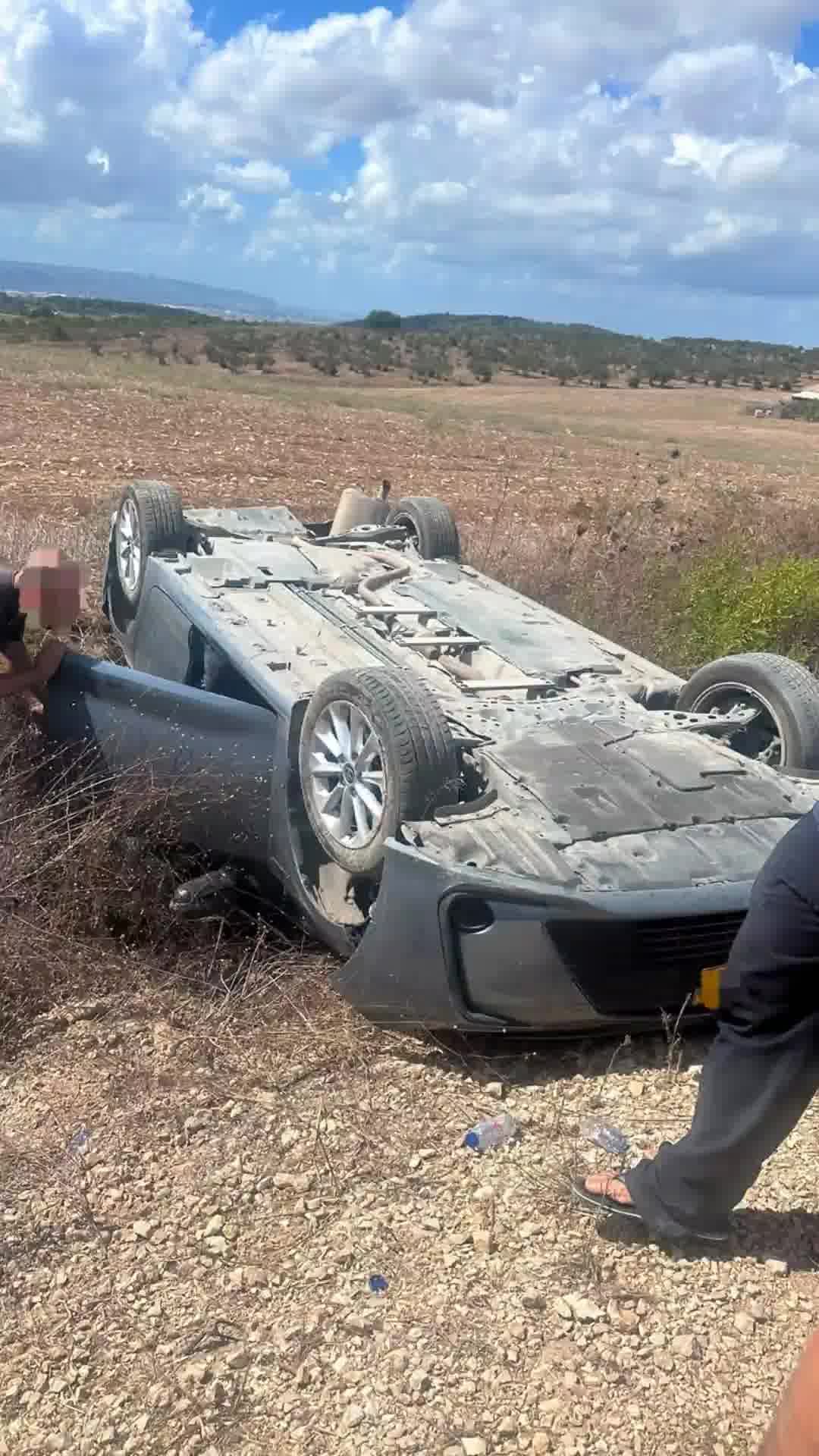 בן 30 נפצע בינוני בתאונת דרכים ליד שפרעם