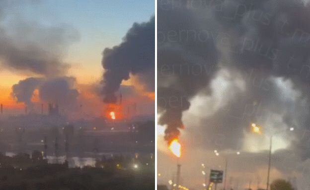 הפגיעה במוסקבה (צילום: רשתות חברתיות לפי סעיף 27 א')