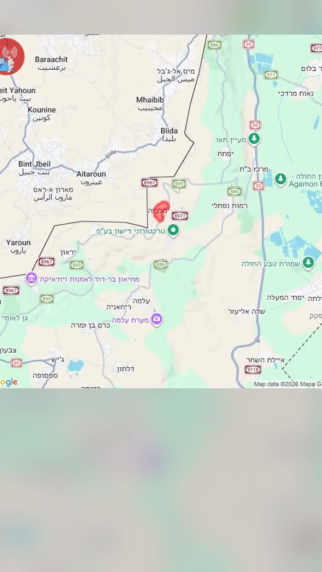 התרעות הופעלו במרחב מלכיה שבגליל, צה"ל: "מדובר בזיהוי שווא"