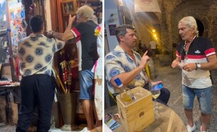 התגובה של הישראלי לתמונות של היטלר בחנות המזכרות באיטליה