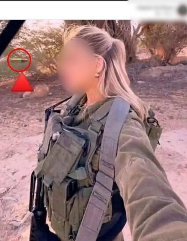 פוסט ההסתה עם תמונת החיילת פוסט ההסתה עם תמונת החיילת