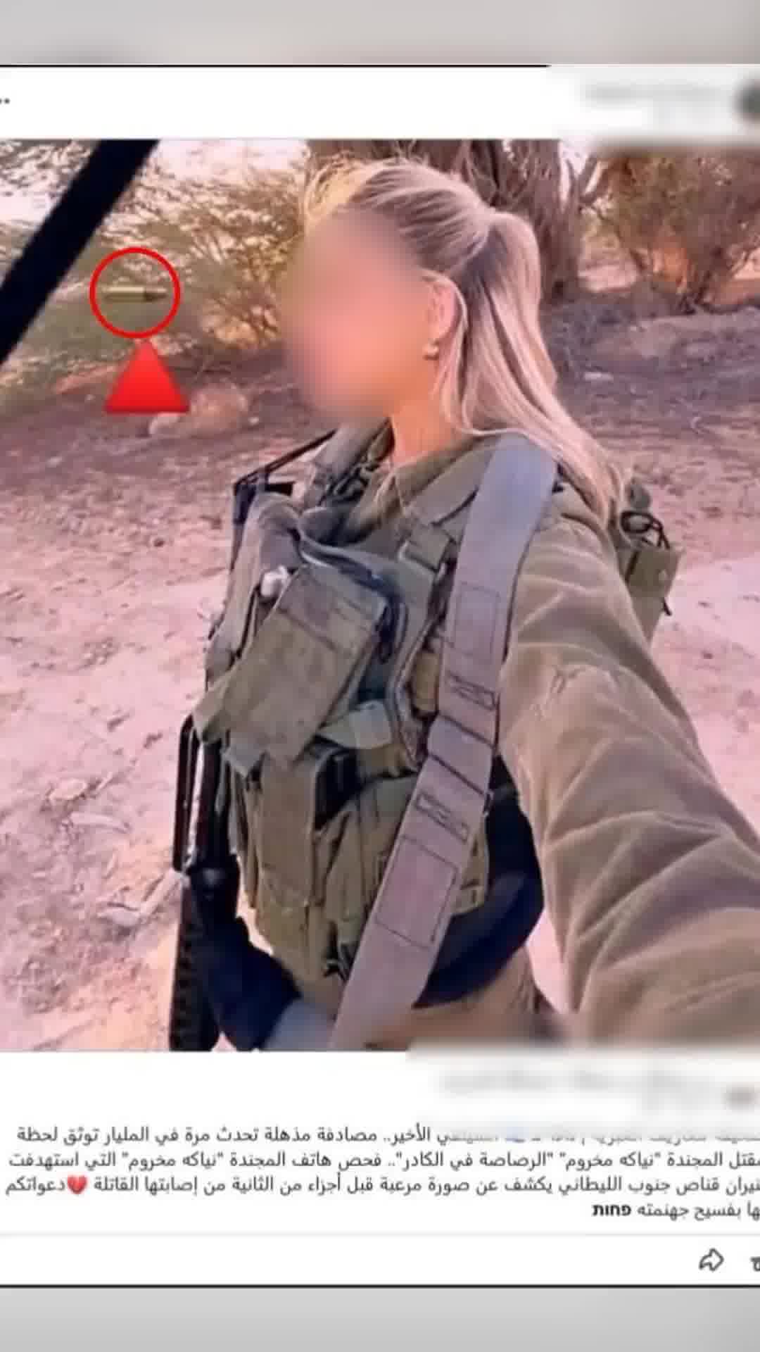 תמונה של חיילת - שקליע מופנה לראשה: כתב פלסטיני בשנות ה-50 לחייו נעצר בחשד להסתה ברשת